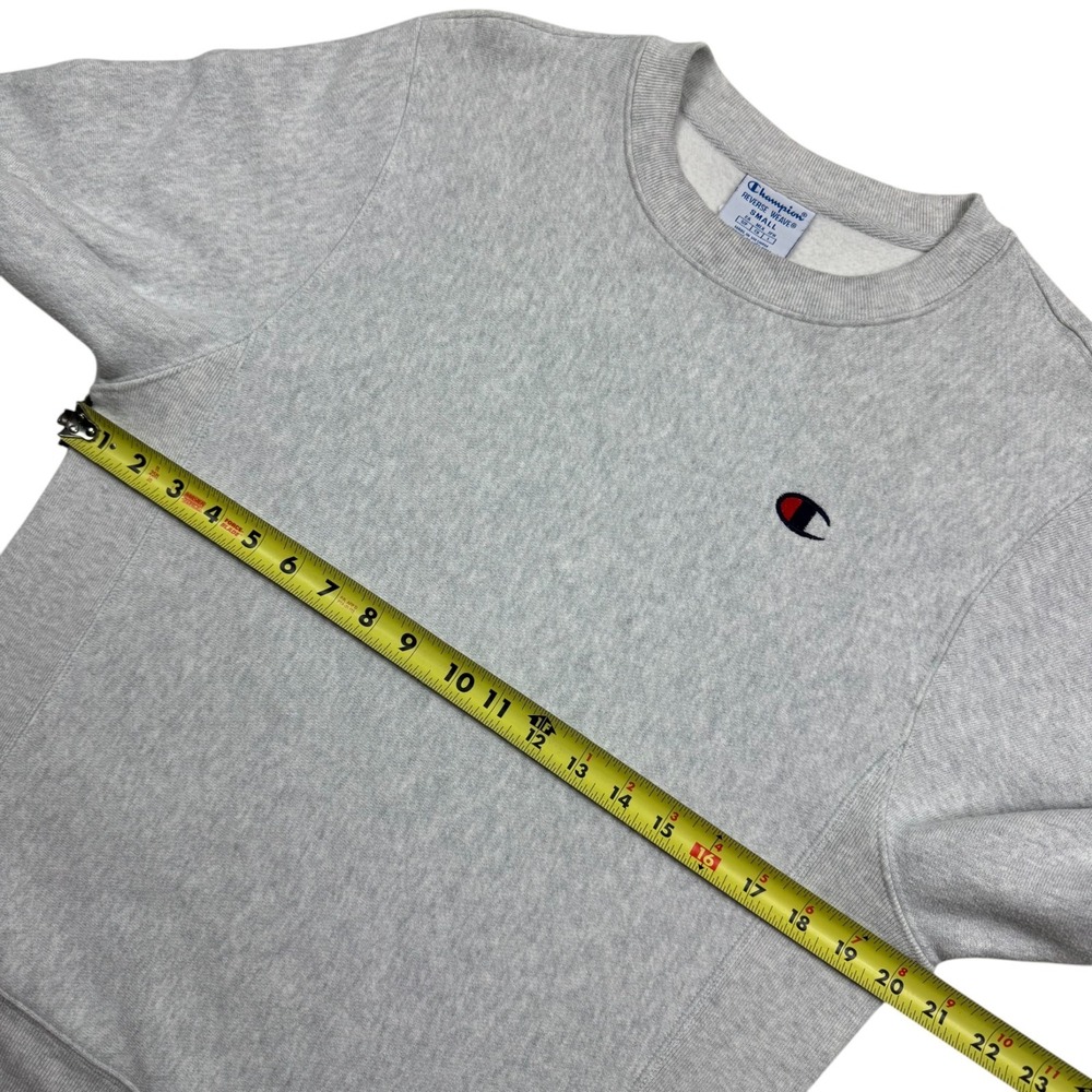 Champion Reverse Weave Adult Crewneck Sweater Pullover Light Gray Size S - Picture 9 of 13